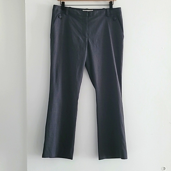 Tory Burch gray wool blend work trousers size 6 - Picture 1 of 10
